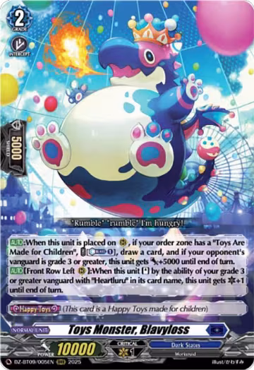Toys Monster, Blavyloss (DZ-BT09/005EN), DZ-BT09: Super Brave Detonation — Vanguard card price