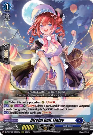 Direful Doll, Finley (DZ-BT09/006EN), DZ-BT09: Super Brave Detonation — Vanguard card price