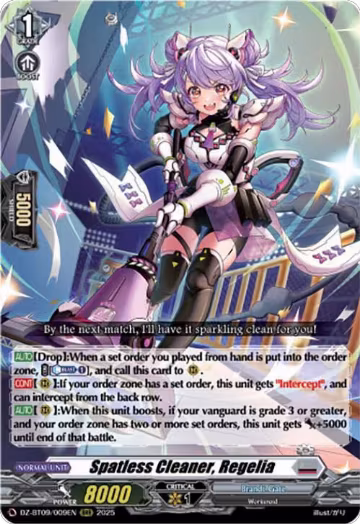 Spatless Cleaner, Regelia (DZ-BT09/009EN), DZ-BT09: Super Brave Detonation — Vanguard card price