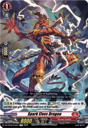 Spark Elves Dragon (DZ-BT09/042EN), DZ-BT09: Super Brave Detonation — Vanguard card price
