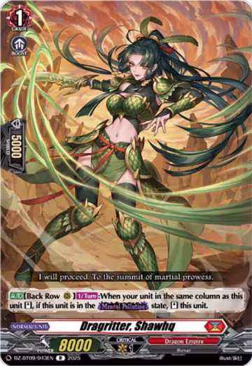 Dragritter, Shawhq (DZ-BT09/043EN), DZ-BT09: Super Brave Detonation — Vanguard card price