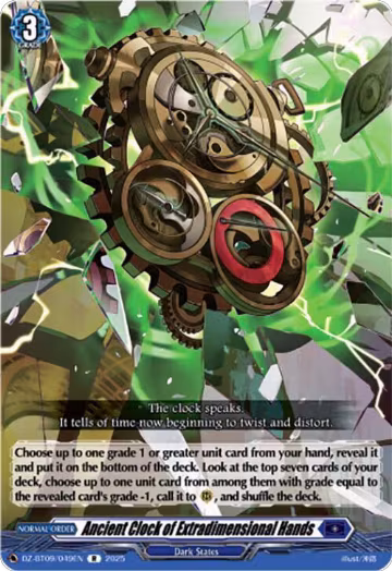 Ancient Clock of Extradimensional Hands (DZ-BT09/049EN), DZ-BT09: Super Brave Detonation — Vanguard card price