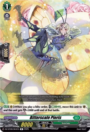 Bitterscale Pieris (DZ-BT09/064EN), DZ-BT09: Super Brave Detonation — Vanguard card price