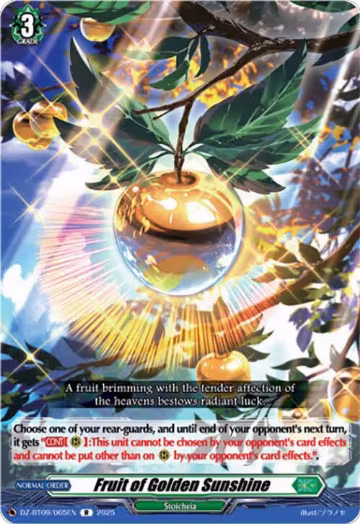 Fruit of Golden Sunshine (DZ-BT09/065EN), DZ-BT09: Super Brave Detonation — Vanguard card price