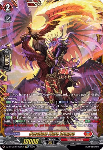 Desolate Flare Dragon (FFR) (DZ-BT09/FFR02EN), DZ-BT09: Super Brave Detonation — Vanguard card price