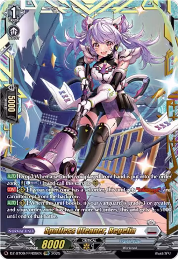 Spatless Cleaner, Regelia (FFR) (DZ-BT09/FFR09EN), DZ-BT09: Super Brave Detonation — Vanguard card price