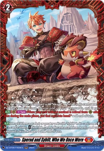 Sperod and Sybilt, Who We Once Were (FR) (DZ-BT09/FR09EN), DZ-BT09: Super Brave Detonation — Vanguard card price
