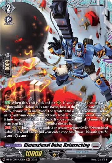 Dimensional Robo, Daiwrecking (FR) (DZ-BT09/FR20EN), DZ-BT09: Super Brave Detonation — Vanguard card price