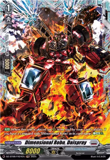 Dimensional Robo, Daispray (FR) (DZ-BT09/FR24EN), DZ-BT09: Super Brave Detonation — Vanguard card price