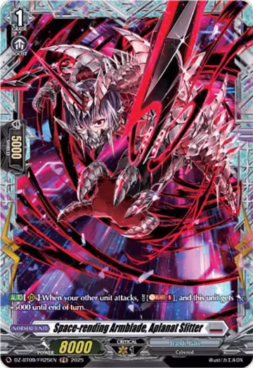 Space-rending Armblade, Aplanat Slitter (FR) (DZ-BT09/FR25EN), DZ-BT09: Super Brave Detonation — Vanguard card price
