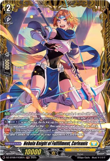 Nebula Knight of Fulfillment, Corleanis (FR) (DZ-BT09/FR30EN), DZ-BT09: Super Brave Detonation — Vanguard card price