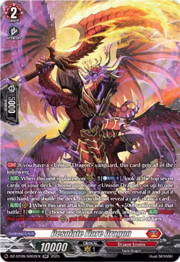 Desolate Flare Dragon (SR) (DZ-BT09/SR02EN), DZ-BT09: Super Brave Detonation — Vanguard card price