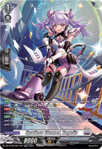 Spatless Cleaner, Regelia (SR) (DZ-BT09/SR17EN), DZ-BT09: Super Brave Detonation — Vanguard card price