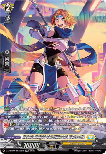 Nebula Knight of Fulfillment, Corleanis (SR) (DZ-BT09/SR29EN), DZ-BT09: Super Brave Detonation — Vanguard card price