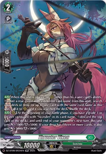Thruster Vixen (SR) (DZ-BT09/SR34EN), DZ-BT09: Super Brave Detonation — Vanguard card price