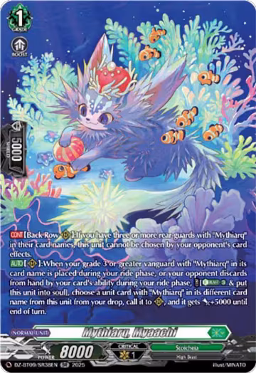 Mythiarq, Myaachi (SR) (DZ-BT09/SR38EN), DZ-BT09: Super Brave Detonation — Vanguard card price