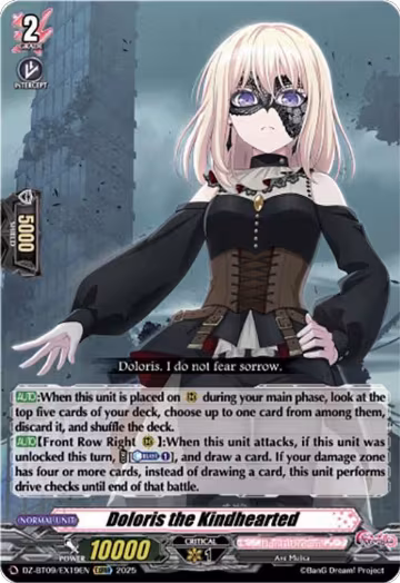 Doloris the Kindhearted (EXRRR) (DZ-BT09/EX19EN), DZ-BT09: Super Brave Detonation — Vanguard card price