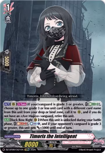 Timoris the Intelligent (EXRRR) (DZ-BT09/EX21EN), DZ-BT09: Super Brave Detonation — Vanguard card price