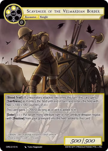 Scavenger of the Velmardian Border (DRC-010 N), Descent into the Raven's Catacombs — Force of Will card price