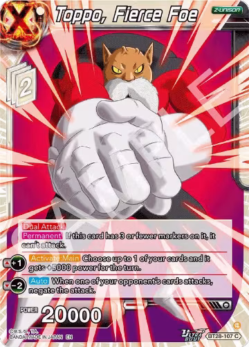 Toppo, Fierce Foe (BT28-107), Prismatic Clash — DB Super card price
