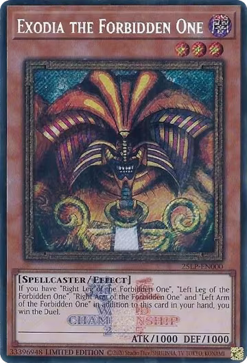 Exodia the Forbidden One (ESR) (25LP-EN000), Limited Pack World Championship 2025 — Yu-Gi-Oh! card price