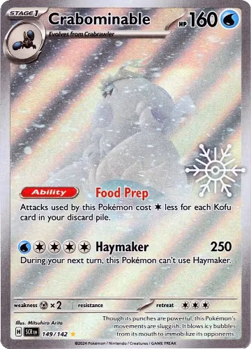 Crabominable - 149/142 (Holiday Calendar) (149/142), Miscellaneous Cards & Products — Pokémon card price