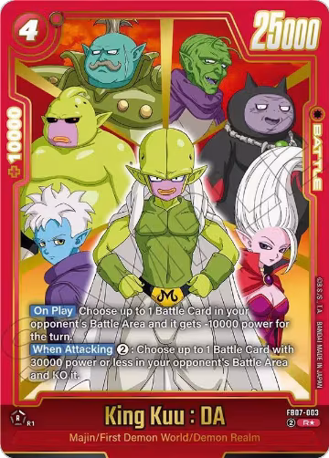 King Kuu : DA (Alternate Art) (FB07-003), Wish For Shenron — DB Fusion card price