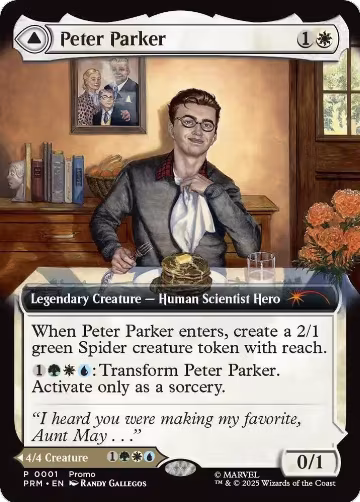 Peter Parker (Extended Art) (1), Unique and Miscellaneous Promos — Magic card price