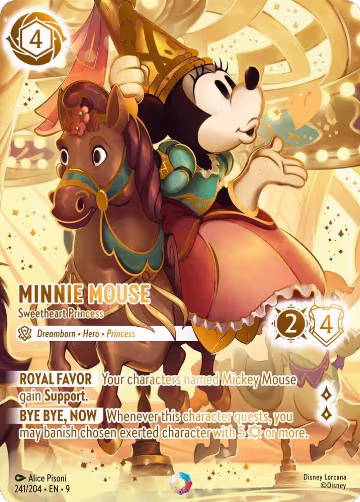 Minnie Mouse - Sweetheart Princess (Iconic) (241/204), Fabled — Lorcana card price