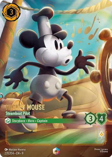 Mickey Mouse - Steamboat Pilot (Enchanted) (231/204) — card price