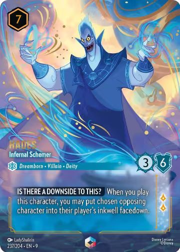 Hades - Infernal Schemer (Enchanted) (237/204), Fabled — Lorcana card price