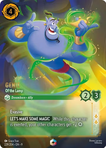 Genie - Of the Lamp (Enchanted) (229/204), Fabled — Lorcana card price