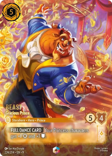 Beast - Gracious Prince (Enchanted) (224/204), Fabled — Lorcana card price