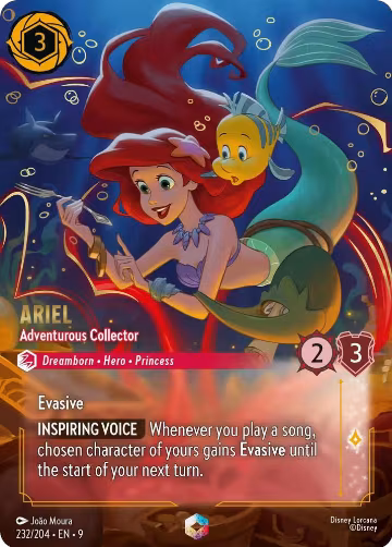 Ariel - Adventurous Collector (Enchanted) (232/204) — card price