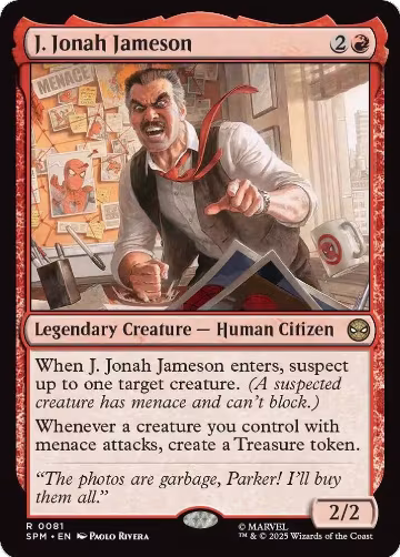 J. Jonah Jameson (81), Marvel's Spider-Man — Magic card price