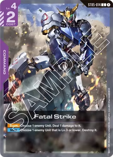 Fatal Strike (ST05-014), Starter Deck 05: Iron Bloom — Gundam card price