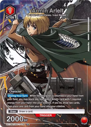 Armin Arlelt (076) (U*) (UE10BT/AOT-1-076), Attack on Titan — Union Arena card price
