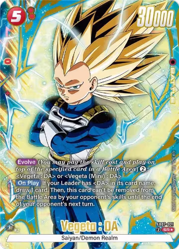 Vegeta : DA - FB07-021 (Alternate Art) (FB07-021), Wish For Shenron — DB Fusion card price