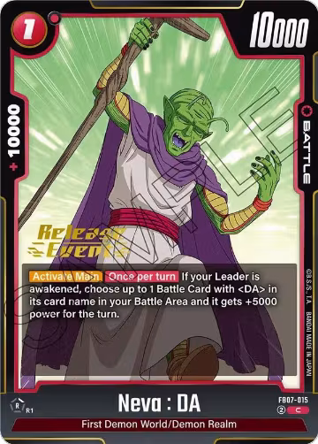 Neva : DA (FB07-015), Wish For Shenron Release Event Cards — DB Fusion card price