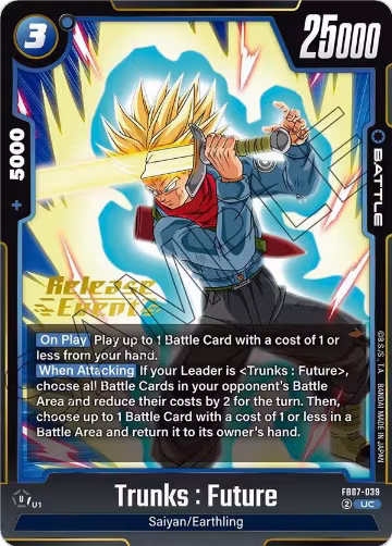 Trunks : Future (FB07-039), Wish For Shenron Release Event Cards — DB Fusion card price