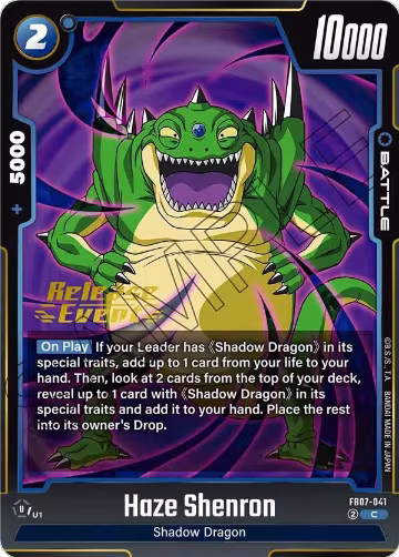 Haze Shenron (FB07-041), Wish For Shenron Release Event Cards — DB Fusion card price
