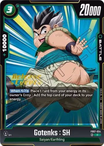Gotenks : SH (FB07-054), Wish For Shenron Release Event Cards — DB Fusion card price