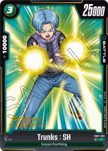 Trunks : SH (FB07-062), Wish For Shenron Release Event Cards — DB Fusion card price