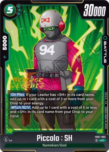 Piccolo : SH - FB07-065 (FB07-065), Wish For Shenron Release Event Cards — DB Fusion card price