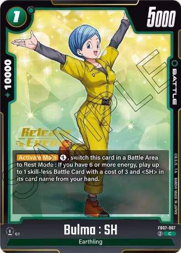 Bulma : SH (FB07-067), Wish For Shenron Release Event Cards — DB Fusion card price