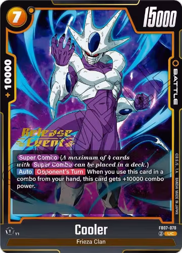 Cooler - FB07-078 (FB07-078), Wish For Shenron Release Event Cards — DB Fusion card price