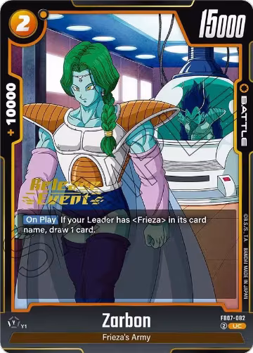 Zarbon (FB07-082), Wish For Shenron Release Event Cards — DB Fusion card price