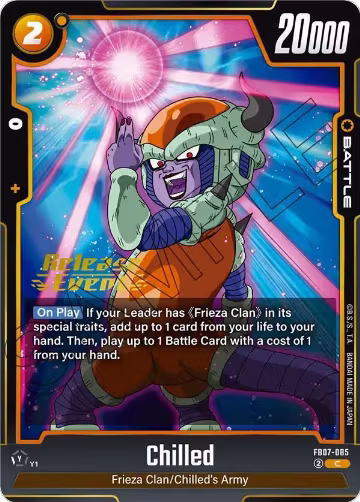 Chilled (FB07-085), Wish For Shenron Release Event Cards — DB Fusion card price