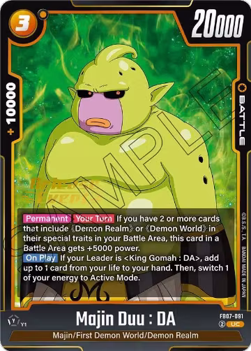 Majin Duu : DA (FB07-091), Wish For Shenron Release Event Cards — DB Fusion card price