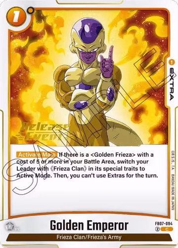 Golden Emperor (FB07-094), Wish For Shenron Release Event Cards — DB Fusion card price